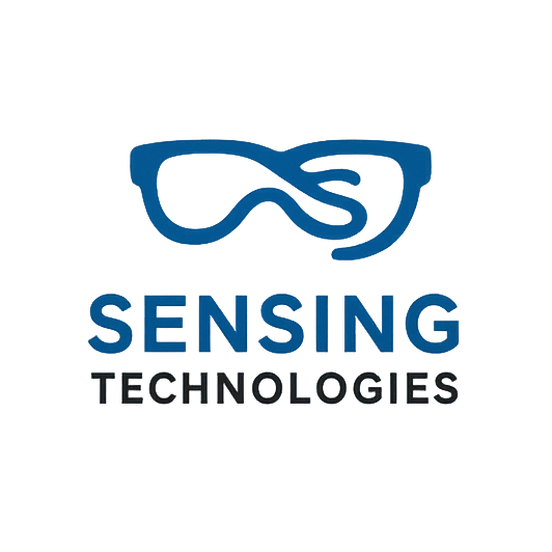 Sensing Technologies logo with white border